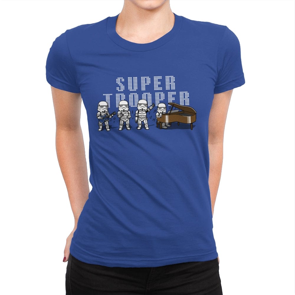 Super Trooper - Womens Premium T-Shirts RIPT Apparel Small / Royal