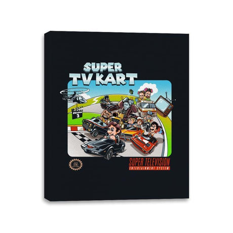 Super TV Kart - Canvas Wraps Canvas Wraps RIPT Apparel 11x14 / Black