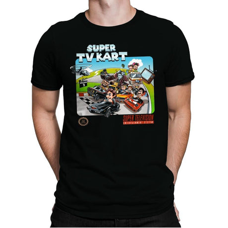 Super TV Kart - Mens Premium T-Shirts RIPT Apparel Small / Black