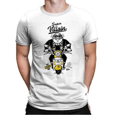 Super Villain Scooter - Mens Premium T-Shirts RIPT Apparel Small / White