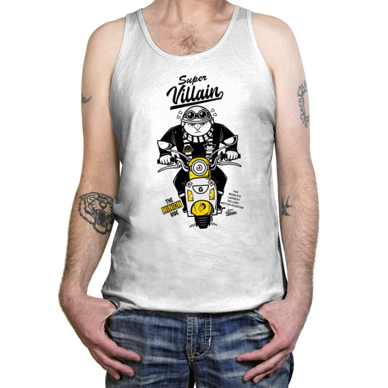 Super Villain Scooter - Tanktop Tanktop RIPT Apparel X-Small / White