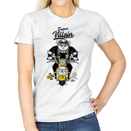 Super Villain Scooter - Womens T-Shirts RIPT Apparel Small / White