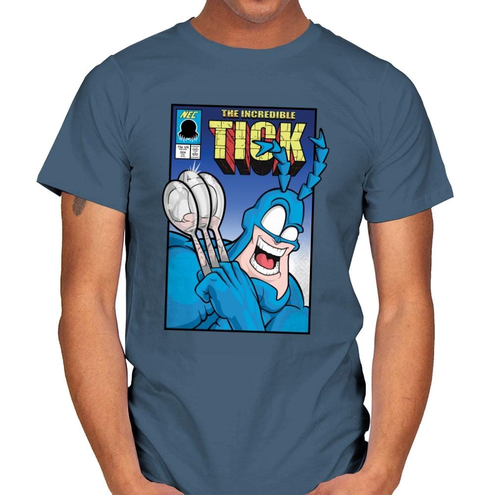 Super Villains Beware!! - Mens T-Shirts RIPT Apparel Small / 173f56