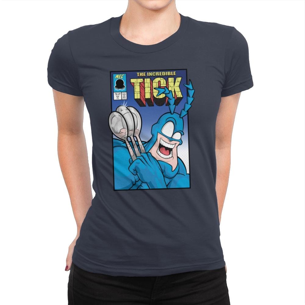 Super Villains Beware!! - Womens Premium T-Shirts RIPT Apparel Small / 173f56