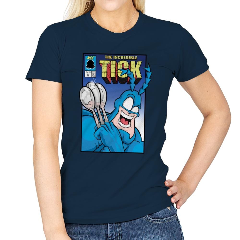 Super Villains Beware!! - Womens T-Shirts RIPT Apparel Small / 173f56