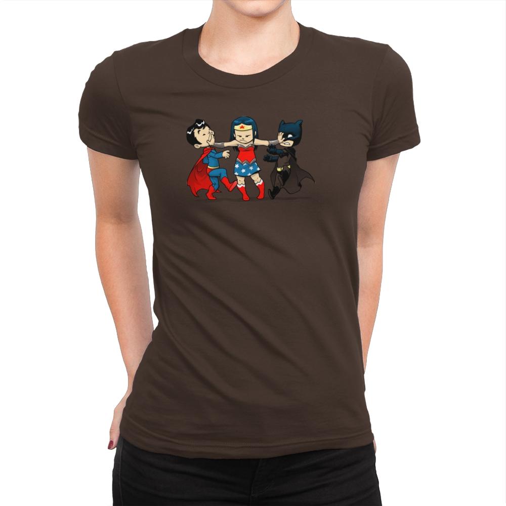 Superchildish - Miniature Mayhem - Womens Premium T-Shirts RIPT Apparel Small / Dark Chocolate