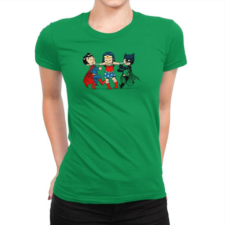 Superchildish - Miniature Mayhem - Womens Premium T-Shirts RIPT Apparel Small / Kelly Green