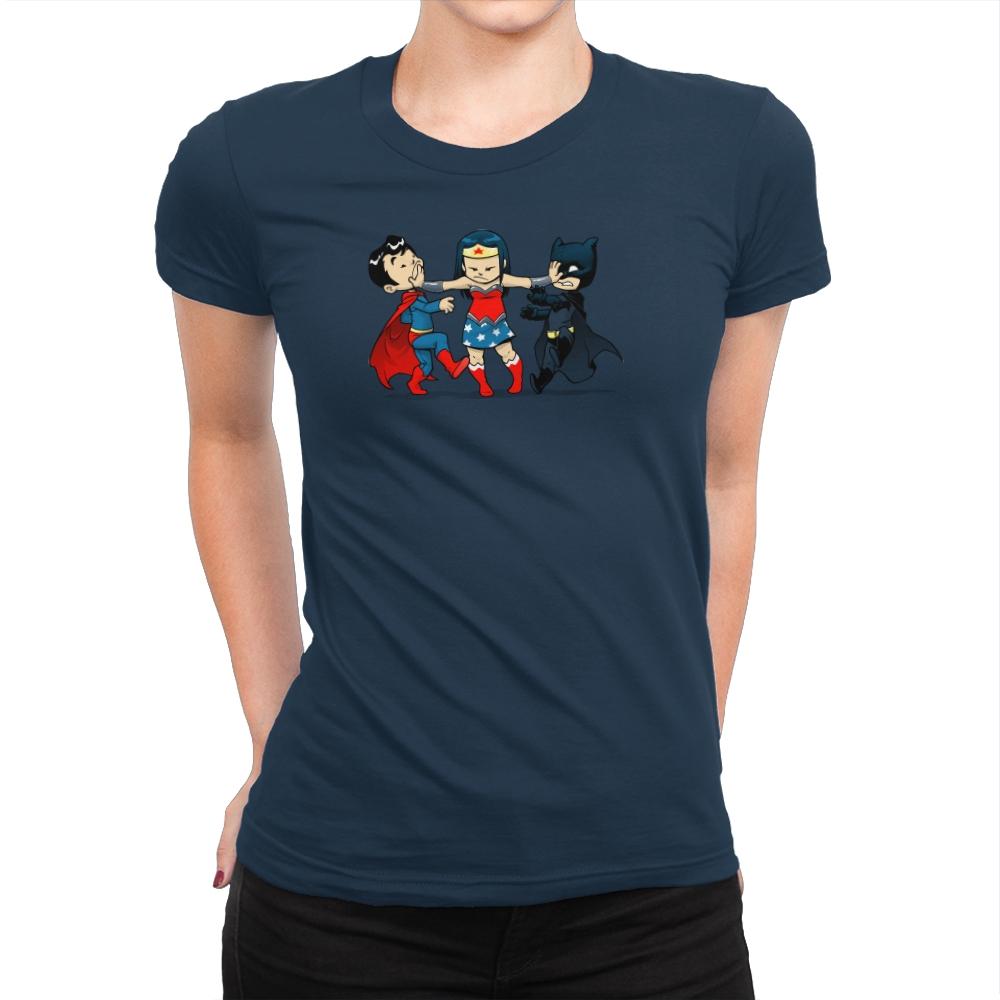 Superchildish - Miniature Mayhem - Womens Premium T-Shirts RIPT Apparel Small / Midnight Navy