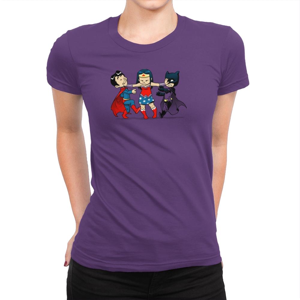 Superchildish - Miniature Mayhem - Womens Premium T-Shirts RIPT Apparel Small / Purple Rush