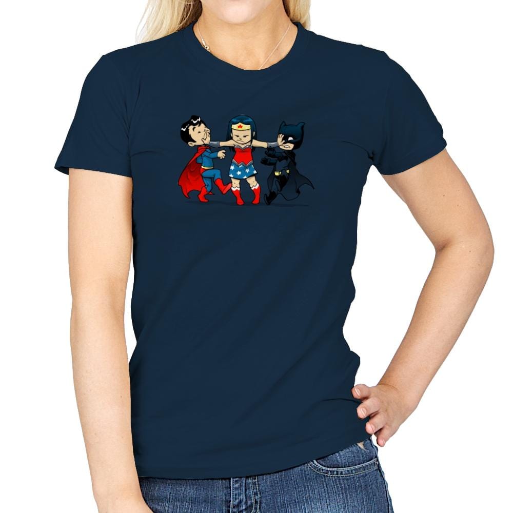 Superchildish - Miniature Mayhem - Womens T-Shirts RIPT Apparel Small / Navy