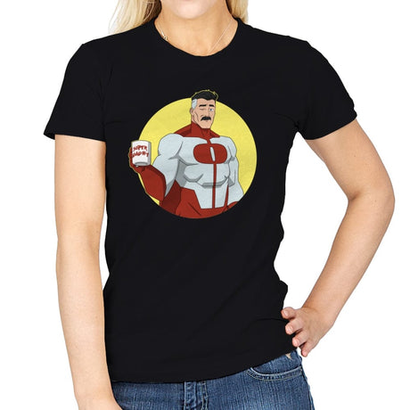 Superdad - Womens T-Shirts RIPT Apparel Small / Black