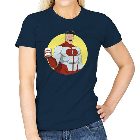 Superdad - Womens T-Shirts RIPT Apparel Small / Navy