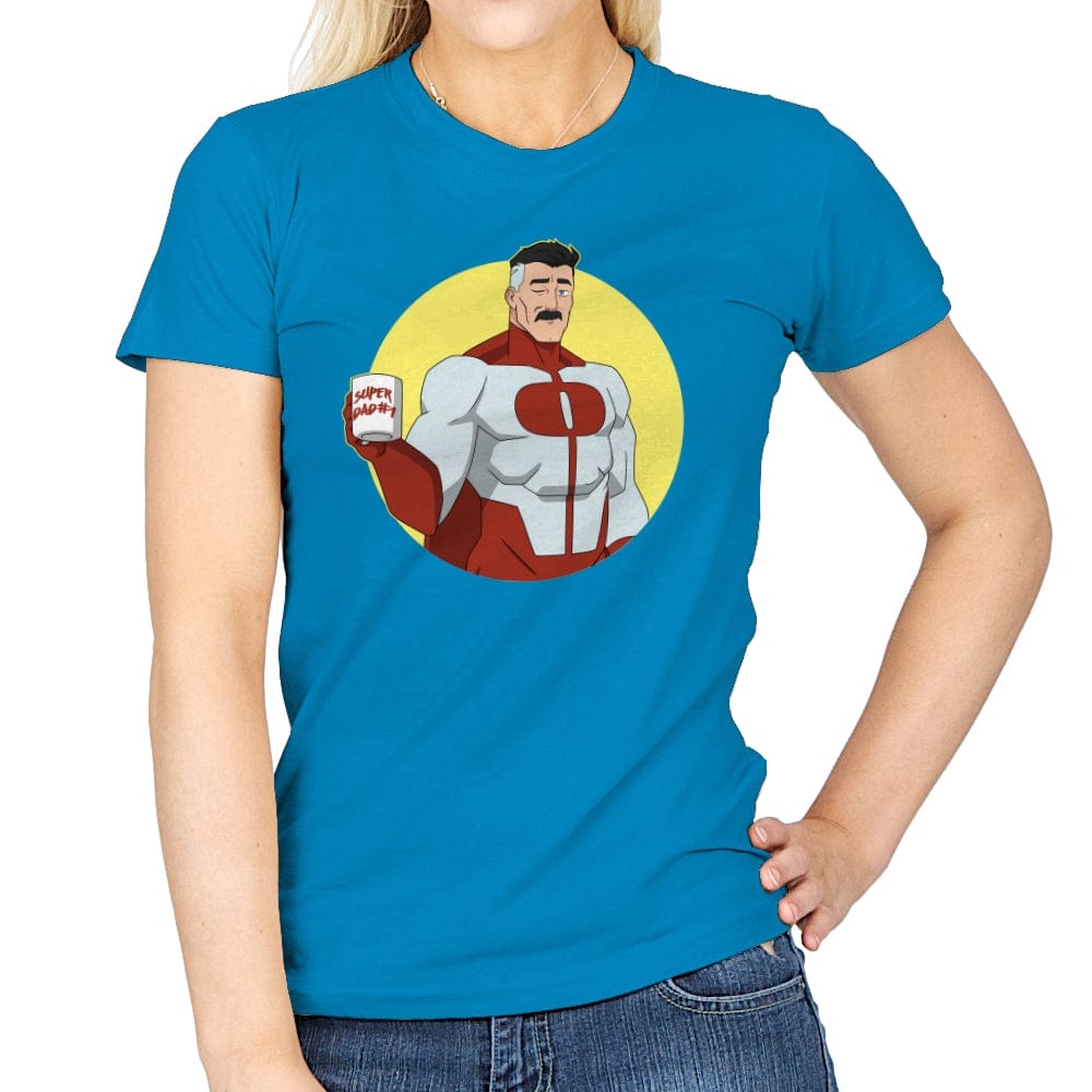 Superdad - Womens T-Shirts RIPT Apparel Small / Sapphire