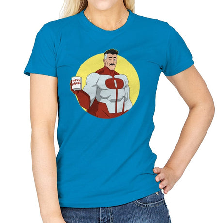 Superdad - Womens T-Shirts RIPT Apparel Small / Sapphire