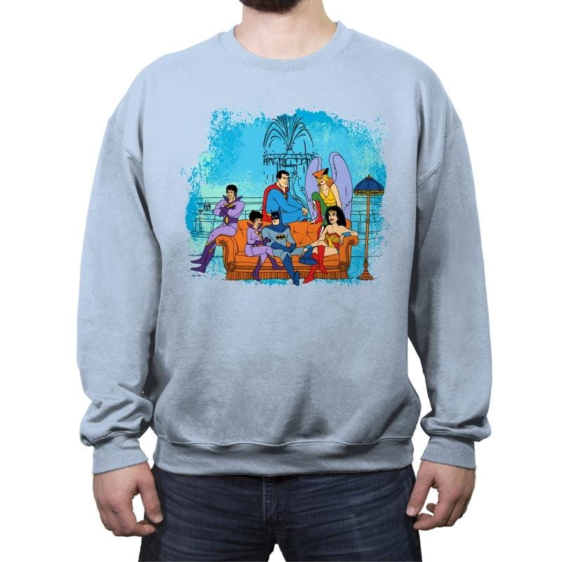 SuperFriends - Crew Neck Sweatshirt Crew Neck Sweatshirt RIPT Apparel