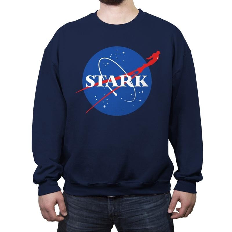Superhero Aeronautics  - Crew Neck Sweatshirt Crew Neck Sweatshirt RIPT Apparel Small / Navy