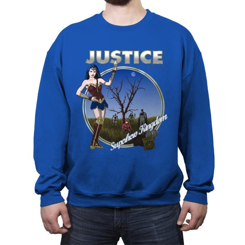 Superhero Kingdom - Crew Neck Sweatshirt Crew Neck Sweatshirt RIPT Apparel