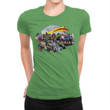 Superheroes Lunch Atop A Skyscraper - Best Seller - Womens Premium T-Shirts RIPT Apparel Small / Kelly