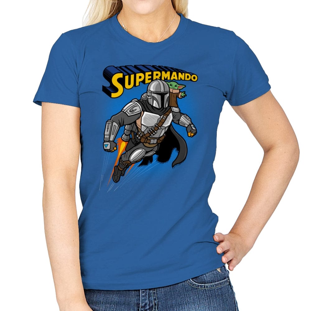 Supermando - Womens T-Shirts RIPT Apparel Small / Royal