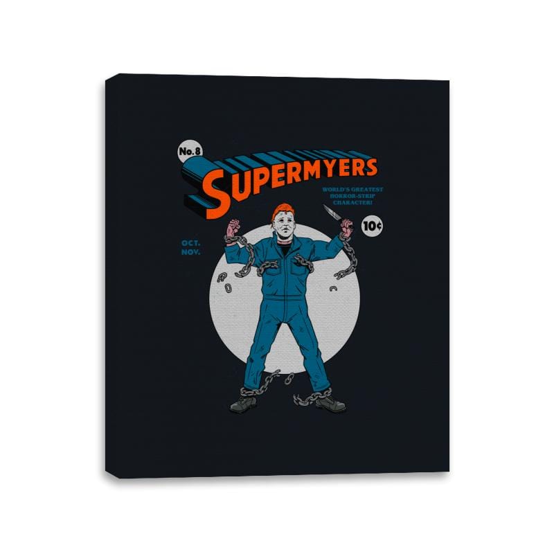 SuperMyers - Canvas Wraps Canvas Wraps RIPT Apparel 11x14 / Black