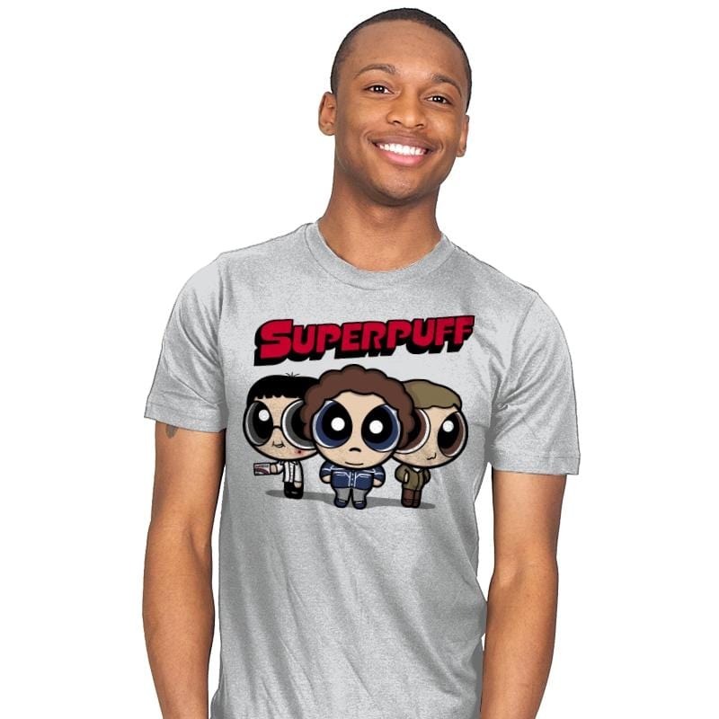 Superpuff! - Mens T-Shirts RIPT Apparel Small / Silver