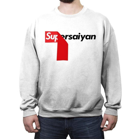 Supersaiyan - Crew Neck Sweatshirt Crew Neck Sweatshirt RIPT Apparel Small / White