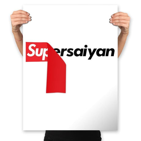 Supersaiyan - Prints Posters RIPT Apparel 18x24 / White