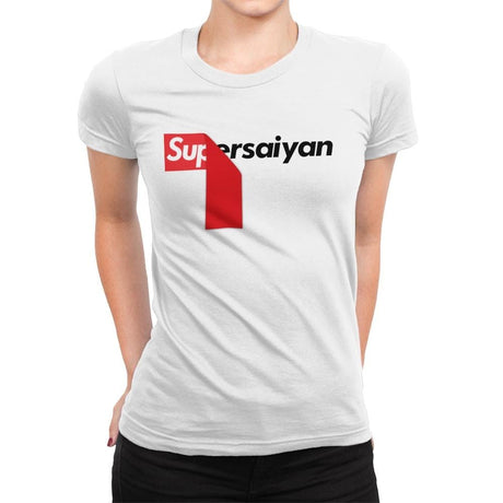 Supersaiyan - Womens Premium T-Shirts RIPT Apparel Small / White