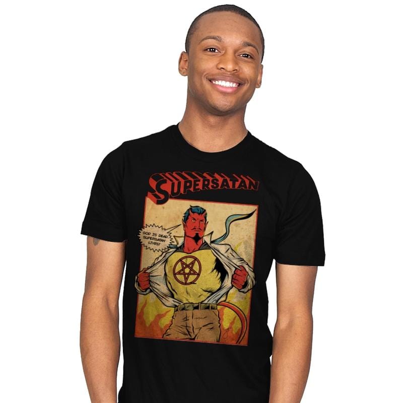 Supersatan - Mens T-Shirts RIPT Apparel Small / Black