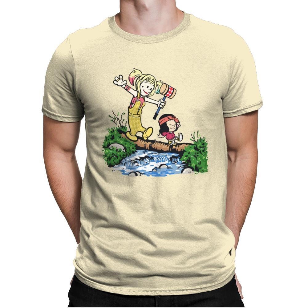 Supervillain's Imagination - Mens Premium T-Shirts RIPT Apparel Small / Natural