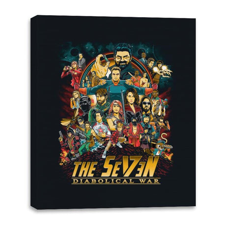 Supes War - Canvas Wraps Canvas Wraps RIPT Apparel 16x20 / Black