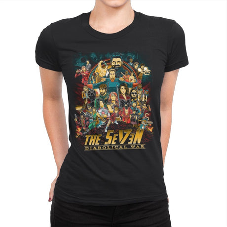 Supes War - Womens Premium T-Shirts RIPT Apparel Small / Black