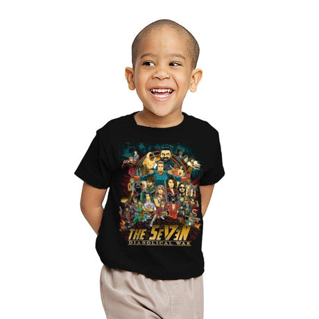 Supes War - Youth T-Shirts RIPT Apparel X-small / Black