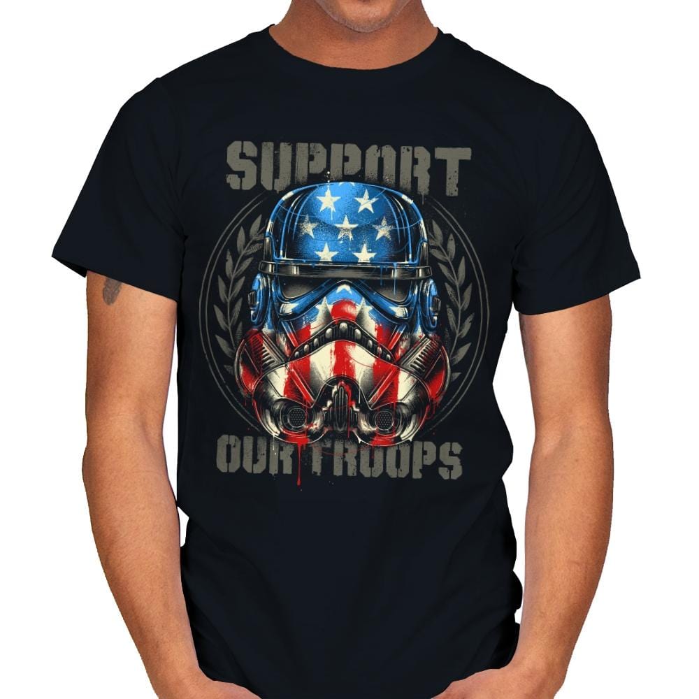 Support Our Troops - Mens T-Shirts RIPT Apparel Small / Black