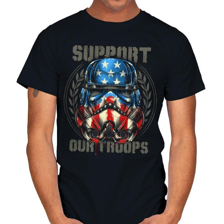 Support Our Troops - Mens T-Shirts RIPT Apparel Small / Black