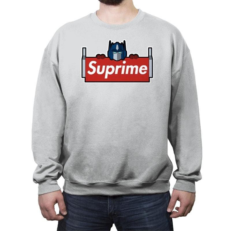 SUPRIME - Crew Neck Sweatshirt Crew Neck Sweatshirt RIPT Apparel Small / Sport Gray