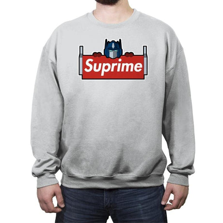 SUPRIME - Crew Neck Sweatshirt Crew Neck Sweatshirt RIPT Apparel Small / Sport Gray