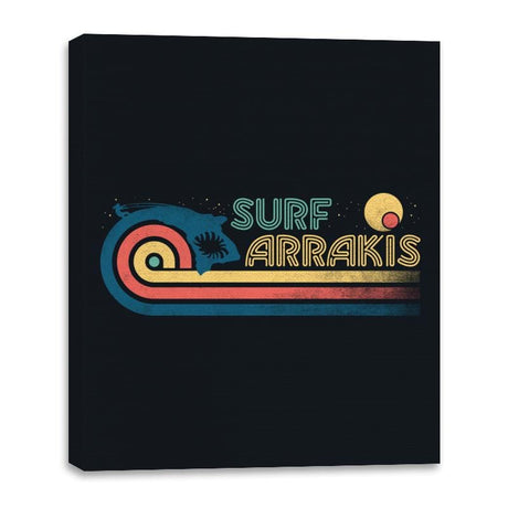 Surf Arrakis - Canvas Wraps Canvas Wraps RIPT Apparel 16x20 / Black