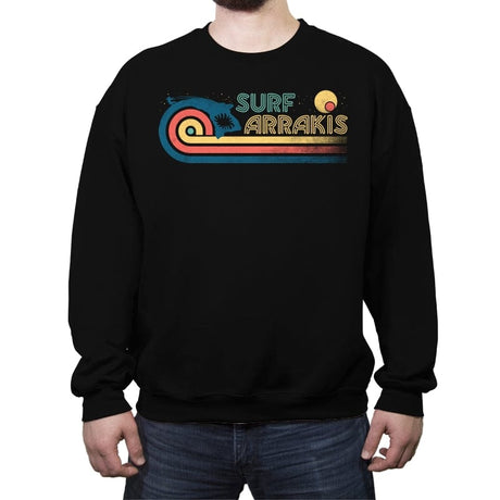 Surf Arrakis - Crew Neck Sweatshirt Crew Neck Sweatshirt RIPT Apparel Small / Black