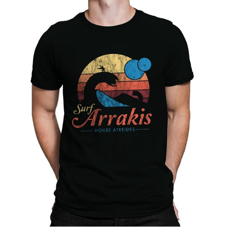 Surf Arrakis - Mens Premium T-Shirts RIPT Apparel Small / Black