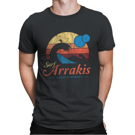 Surf Arrakis - Mens Premium T-Shirts RIPT Apparel Small / Heavy Metal