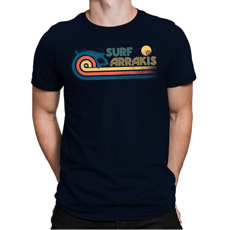 Surf Arrakis - Mens Premium T-Shirts RIPT Apparel Small / Midnight Navy