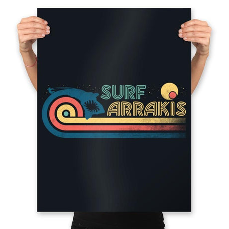 Surf Arrakis - Prints Posters RIPT Apparel 18x24 / Black