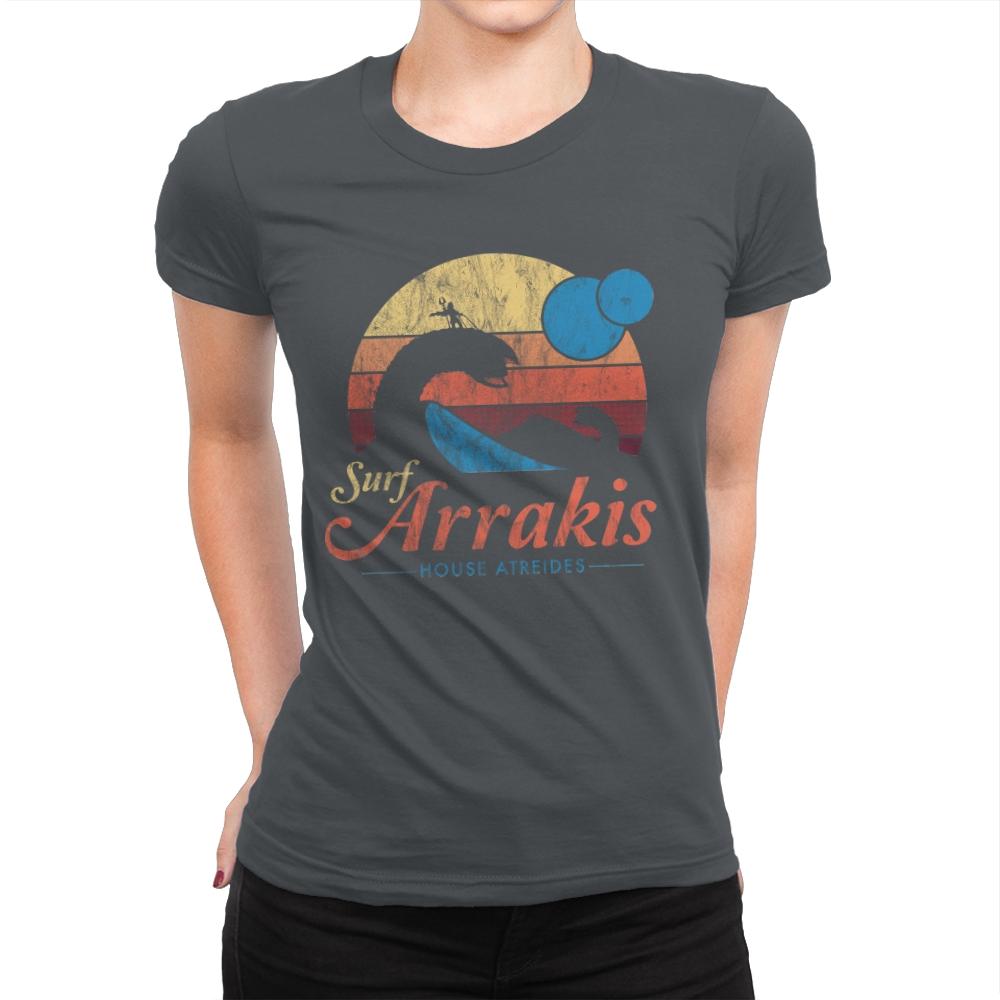 Surf Arrakis - Womens Premium T-Shirts RIPT Apparel Small / Heavy Metal