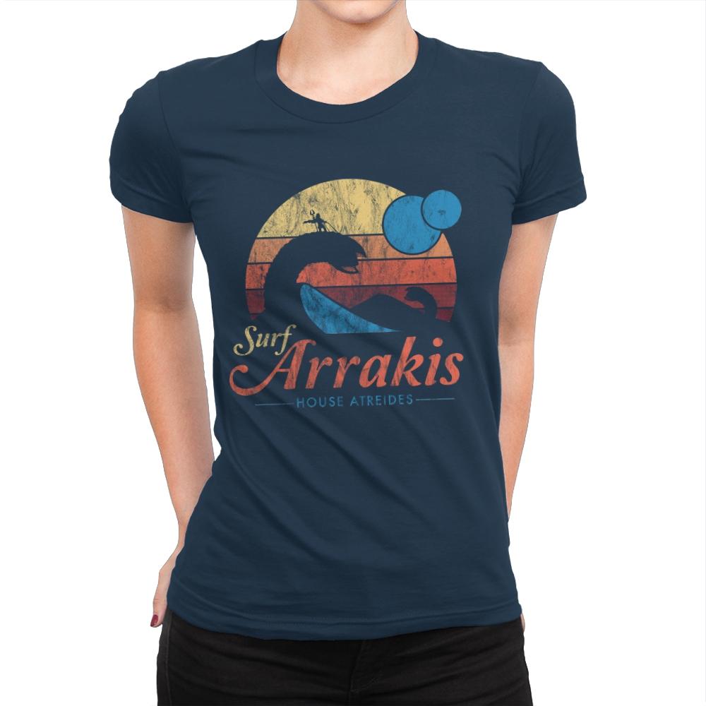 Surf Arrakis - Womens Premium T-Shirts RIPT Apparel Small / Midnight Navy