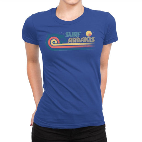 Surf Arrakis - Womens Premium T-Shirts RIPT Apparel Small / Royal