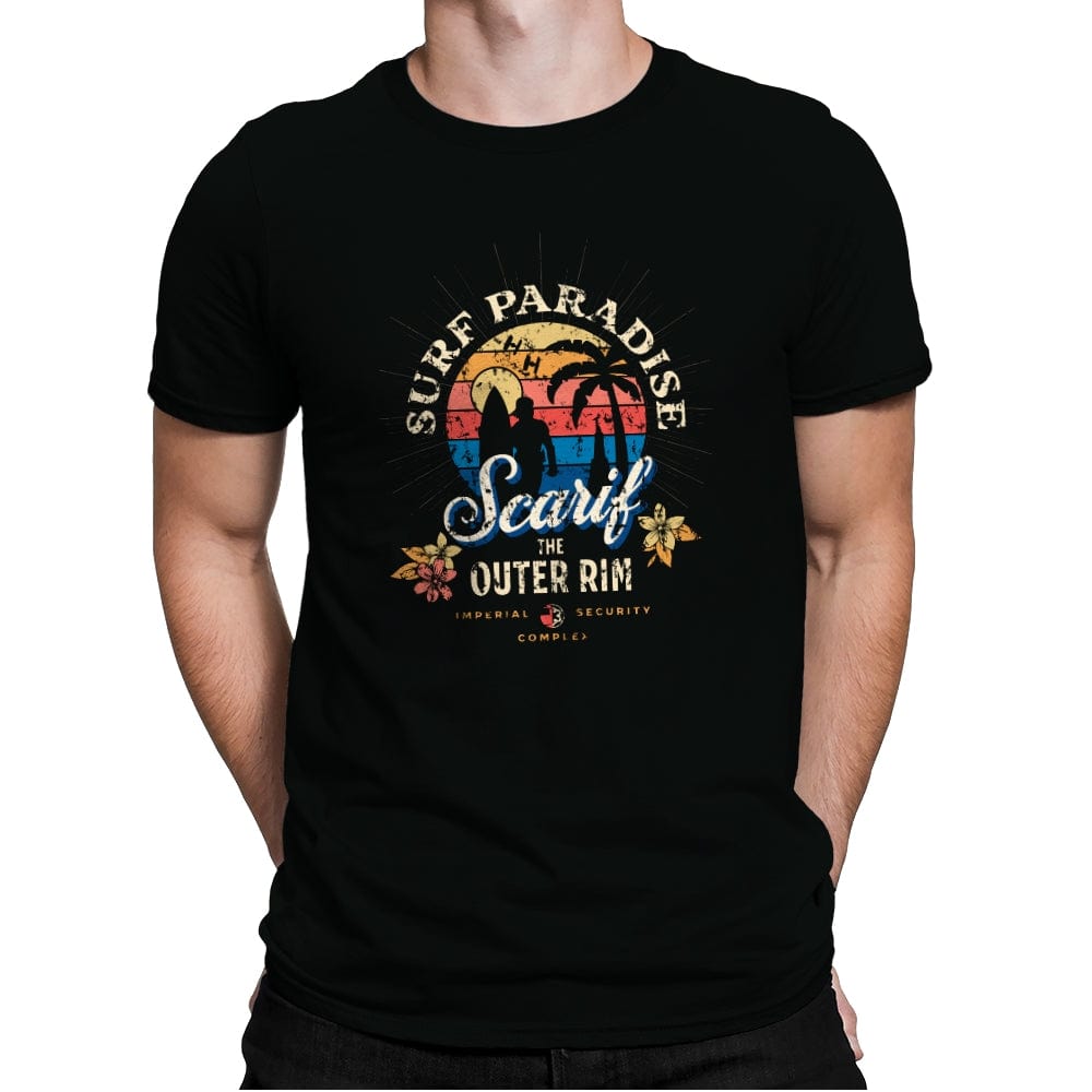 Surf Scarif - Mens Premium T-Shirts RIPT Apparel Small / Black
