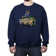 Surfing in the Turtle Van - Crew Neck Sweatshirt Crew Neck Sweatshirt RIPT Apparel Small / Navy