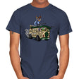 Surfing in the Turtle Van - Mens T-Shirts RIPT Apparel Small / Navy