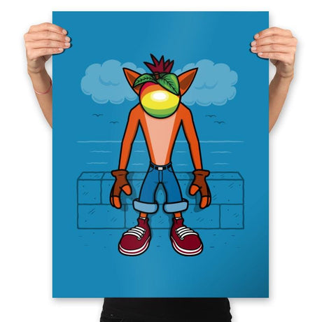 Surrealist Bandicoot! - Prints Posters RIPT Apparel 18x24 / Sapphire